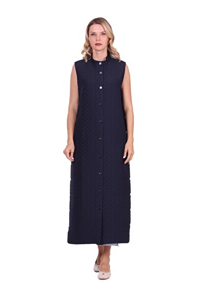 Invee Quilted Vest dark blue