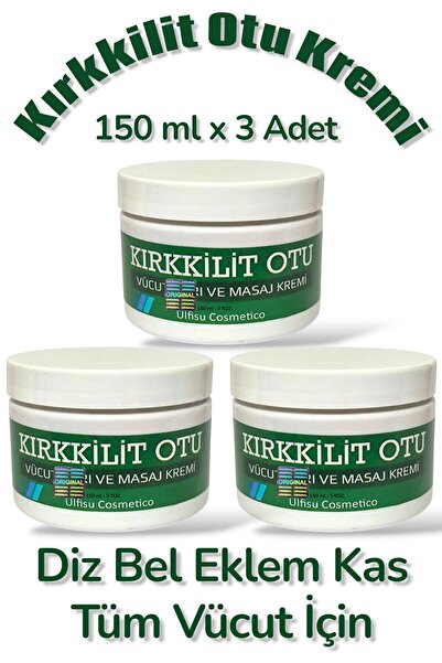 ULFİSU COSMETİCO Kırkkilit Otu Oil Massage Cream 150 ml 3 Pieces - Kırkkilit ...