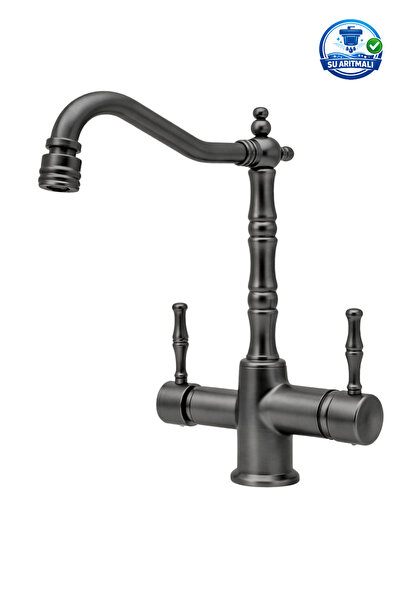 DUREVO Su Aritmali Rustic Vintage Kitchen Faucet Zen Design - Swivel Head Fea...