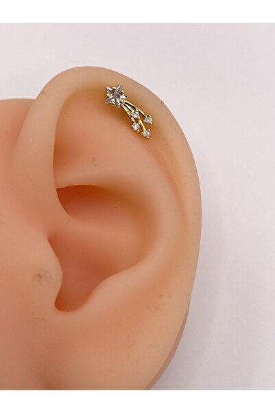 kurukafagift Piercing Çelik Yıldız Figürlü 8 mm