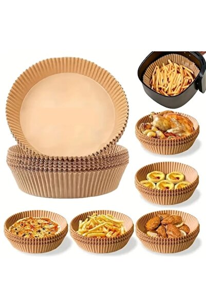 HOZRO Set of 100 Round Baking Paper, 16cm, for Air Fryers