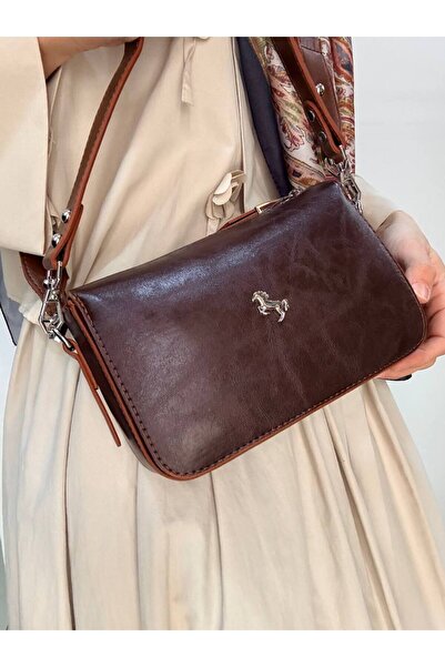 Çanta Trend Miami Polo Clup 4-Compartment Women's Bag with 2 Straps and Criss...