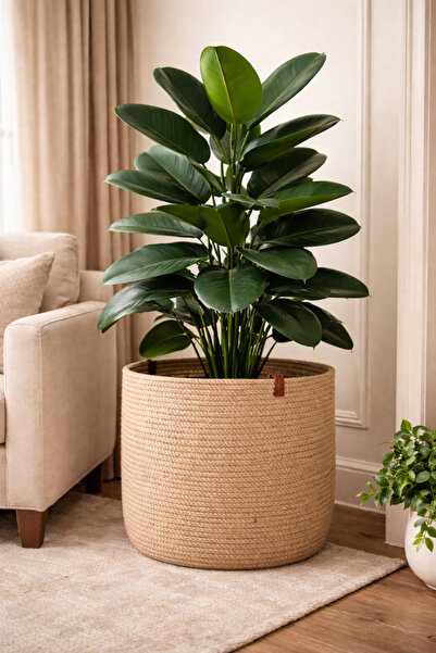 Yektayla El yapımı saksılık, büyük boy, en 30 cm yükseklik 32 cm taban 30 cm,...