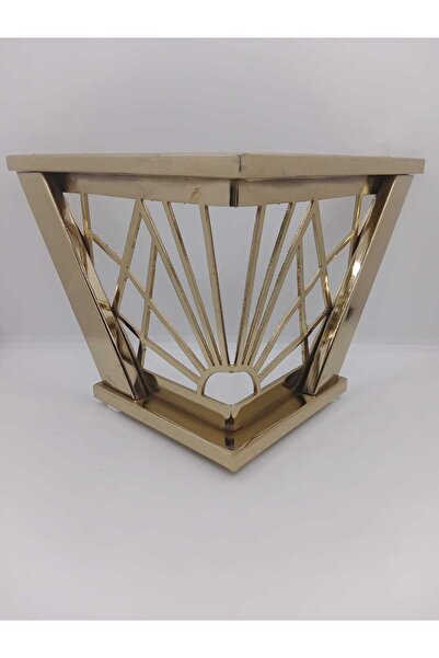 KARAKOÇ Metal, Coated Glossy Seat in 15*20*20 Dimensions, Furniture Leg