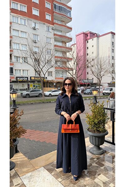 Puane FERMUARLI TAŞLI ELBİSE