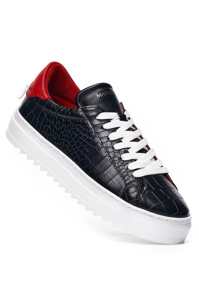 martin valen Erkek Siyah-Beyaz Sneakers