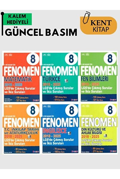 Fenomen Yayıncılık Fenomen 6 Kitap Set Çıkmış Sorular Tüm Dersler Yeni Baskı ...