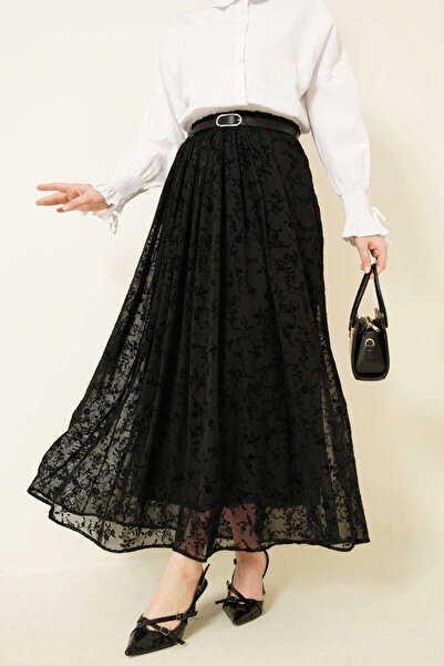 moda dıcasso flok tül etek