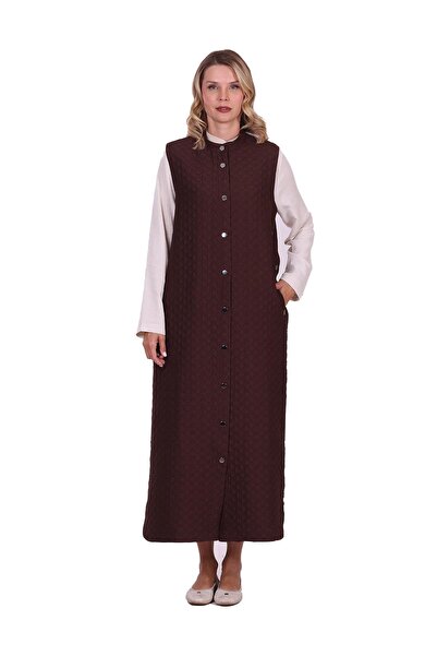 Invee Quilted Vest Coffee