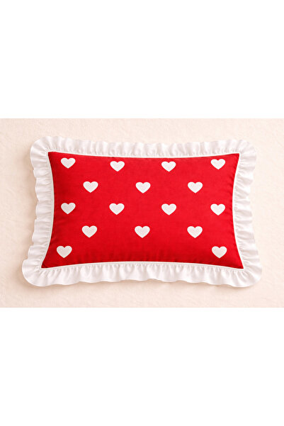 SADEN HOME Firfirli White Heart Patterned Pillowcases 50X70 cm