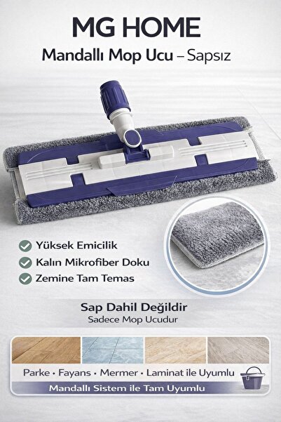 VENON Mandallı Mop Ucu ❤️ SAPSIZ ❤️ Tüm Mandallı Mop Sapları İle Uyumlu Mikro...