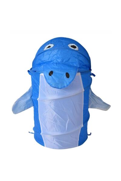 ertone Cos pentru rufe forma delfin pliabil din panza MN002, Capacitate 1.28 ...