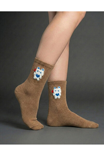 NESLİ ÇORAP 6'lı Sakallı Ayıcık Desen