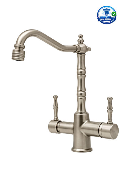 DUREVO Su Aritmali Rustic Vintage Kitchen Faucet Zen Design - Swivel Head Fea...