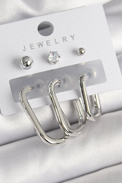 online kapsulavm avm alışveriş Brass Silver Color Hoop Model Zircon Stone Top...
