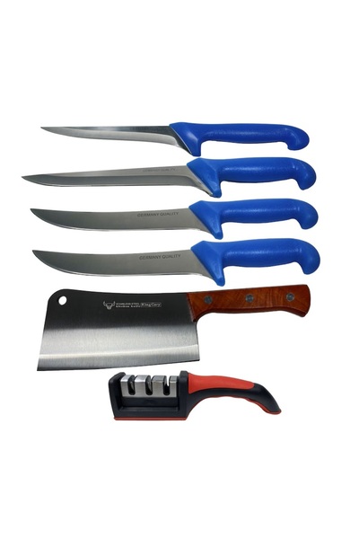 victiny Set 5 cutite profesionale pentru macelarie si dispozitiv ascutire