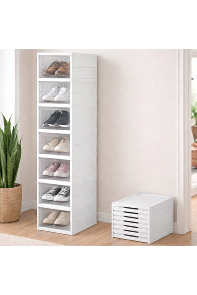 MODALITE Organizator pantofi pliabil modular, Plastic rezistent, Design minim...
