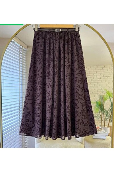 moda dıcasso flok tül etek