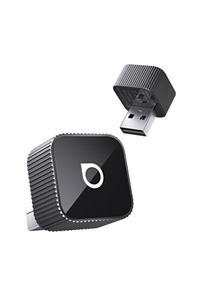 Ottocast Adaptor Mini Cube 3.0 2025 Wireless CarPlay si Android Auto, Plug an...