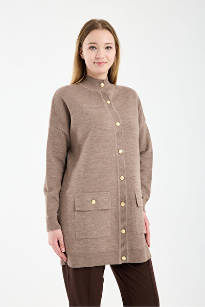 Invee الملابس التريكو الفرنسية صوف كارديجان بيج