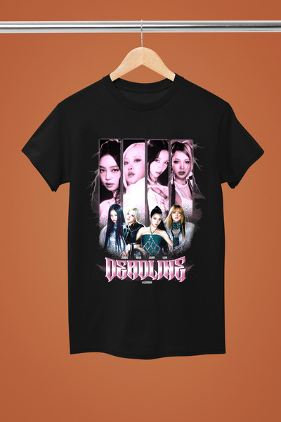 MAGORS BLACKPİNK K-POP BASKILI PAMUKLU KISA KOLLU GENÇ VE ÇOCUK TSHIRT