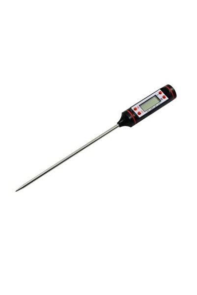NO BRAND Termometru de bucătărie TP101, oțel inoxidabil, 15 cm, negru