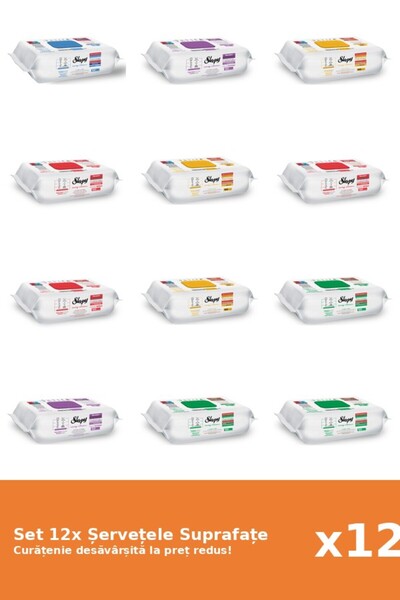 Sleepy Set of 12 Sleepy Surface Wipes: Orchid Garden, Bleach, Classic, White ...