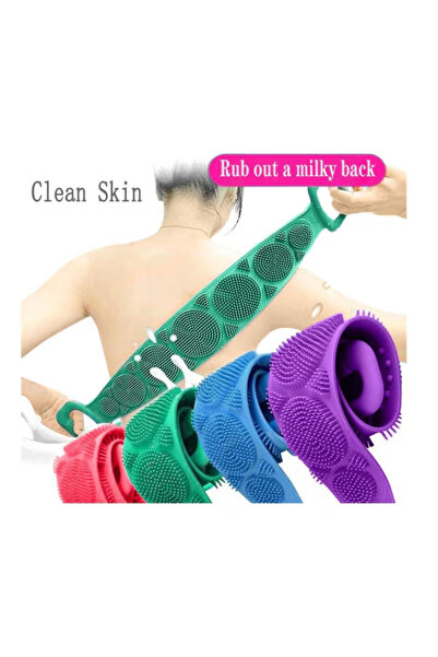 OEM Bandă exfoliantă și de spălare corporală, silicon moale și durabil, curăț...