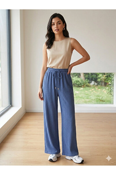 rushana Women's Plus Size Loose Wide-Leg Comfortable Pants with a Flowy Fabric