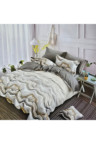 Pucioasa Duvet Cover Set with Stretchy for double bed, Finet YoYo, 6 pieces, ...