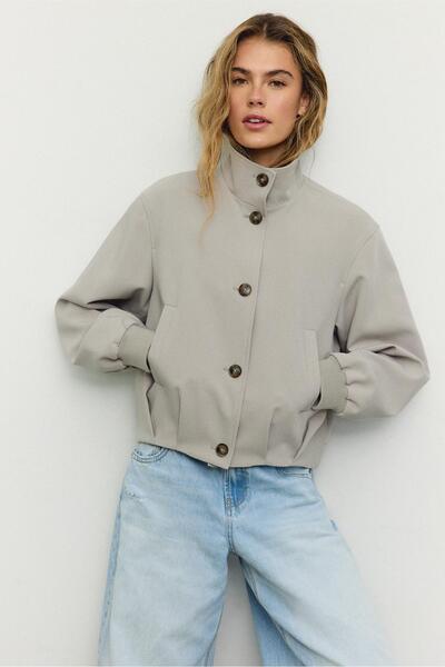 Stradivarius High neck puffer jacket