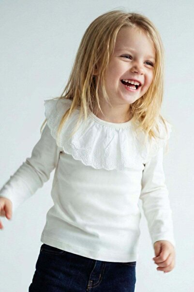 Breeze Devojčina kragna Broderija Sa ukrasnim detaljima Badi