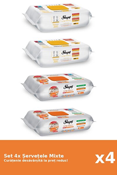 Sleepy Set of 4 Mixed Sleepy Napkins: Classic