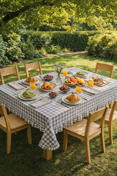 Attolya Tablecloth , Picnic Cover, Bohemian, Picnic, Checked Tablecloth , Cover, Checked Cover