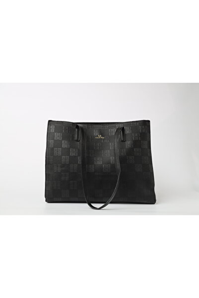 Generac Classic black women's bag with a raised pattern – practical and stylish