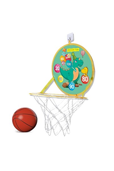 Avaleea Jucarie interactiva 2 in 1, cos de basket si tinta de darts, minge 16...