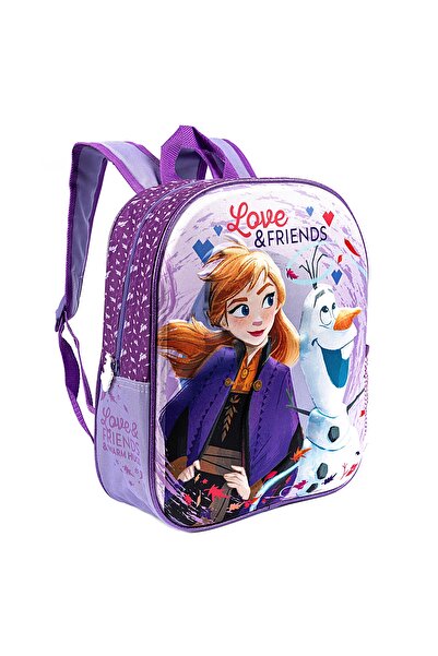 Frozen Ghiozdan gradinita 3D, 1 compartiment, Frozen, Mov, 31,8 x 28,5 x 11,5cm