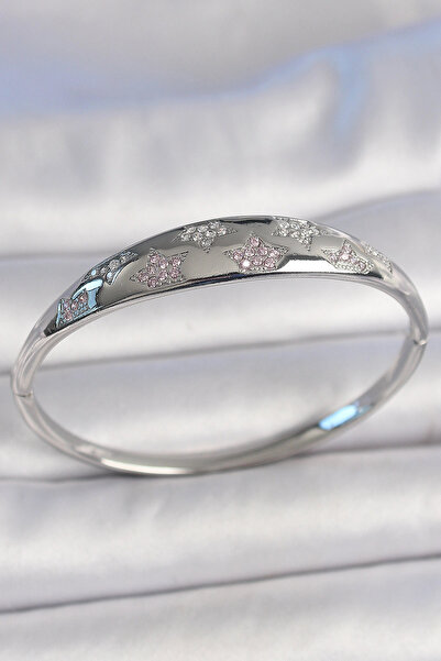 online kapsulavm avm alışveriş Brass Silver Color Zircon Stone Star Embroider...