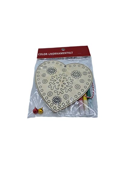 decotoys Figurina din lemn pentru pictat, inima 1ps