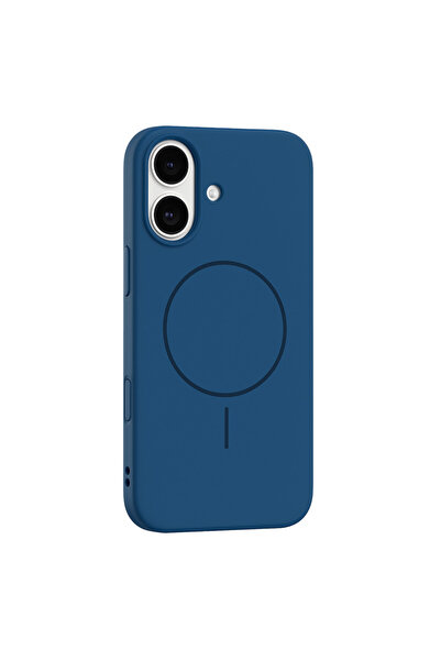 cepmoda iPhonE "17" JLY İçi Kadife Kaplama Soft Magsafe Lansman Kılıf [LACİVERT]