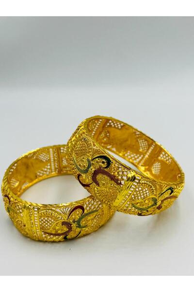 Arjwan Accessories High-quality gold-plated bracelets with a one-year color g...