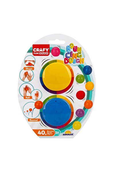 Noriel Set plastilina Crafy, 2 culori, Galben si Albastru, 40 g