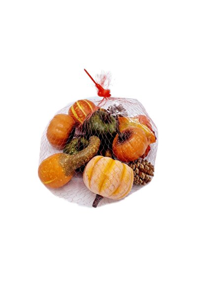 decotoys Dovleac, frunze, ghinde și con din polistiren 50/set