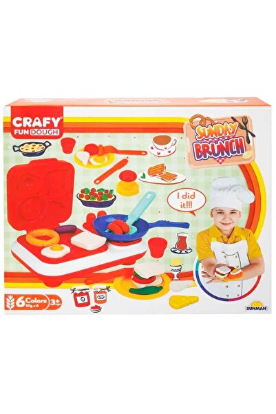 Noriel Set de modelare din plastilina, Sunday Brunch, Crafy, 23 piese