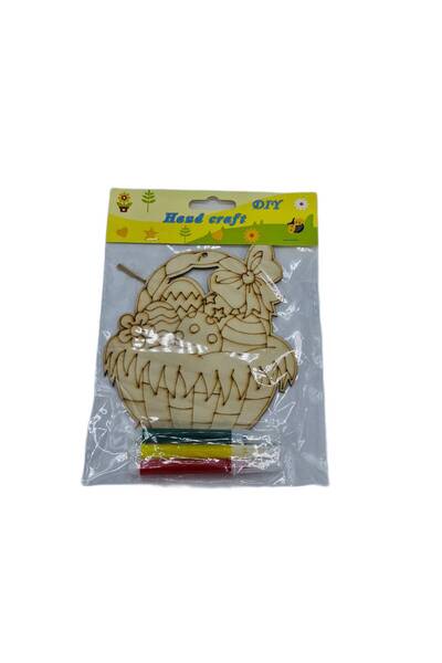 decotoys Figurina lemn de pictat paste XL