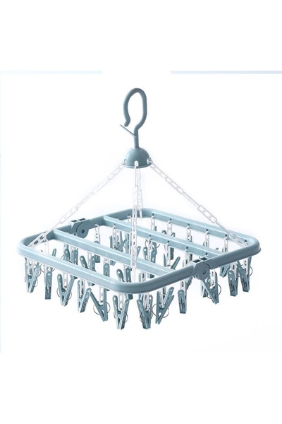 Avaleea Clothes Dryer, 32 clips, Plastic, Foldable, 360 degree rotation, 32x3...