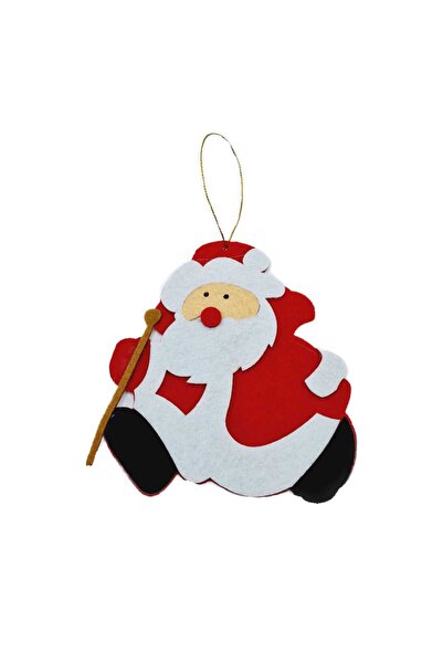 decotoys Ornament textil mos craciun 12/set