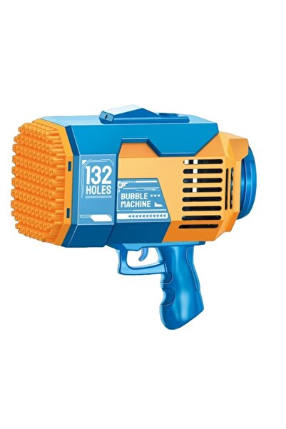 Avaleea Pistol pentru Baloane de Sapun, 132 de Gauri, Lumini Colorate, Tavita...