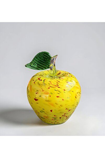 Felis Arte Hanmade Cam Elma , Murano Stili , Dekoratif , Modern (Sarı)