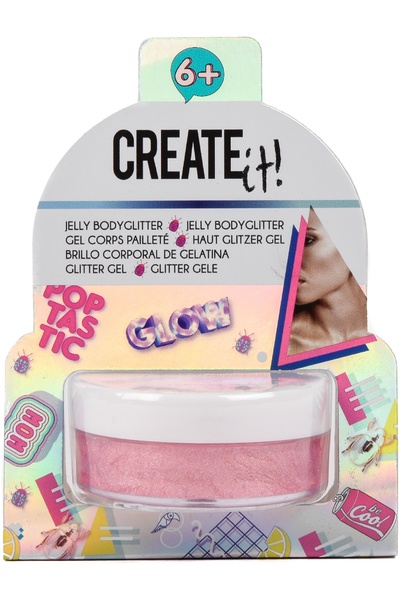 Create It Create It! Girls' Jelly Body Glitter Pink